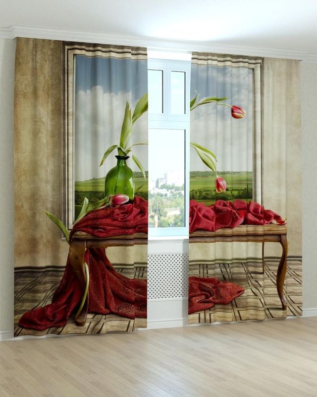 Фотоштори DECOLIV Абстракція Принт 07-084 Тюль