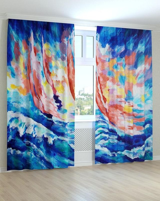 Фотоштори DECOLIV Абстракція Принт 07-095 Тюль