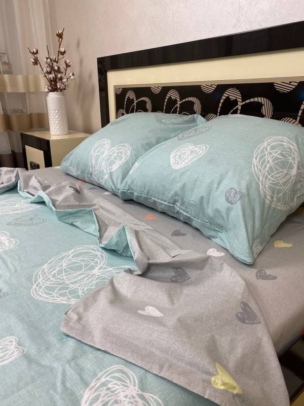 Комплект постільної білизни Преміум 01-007 Бязь