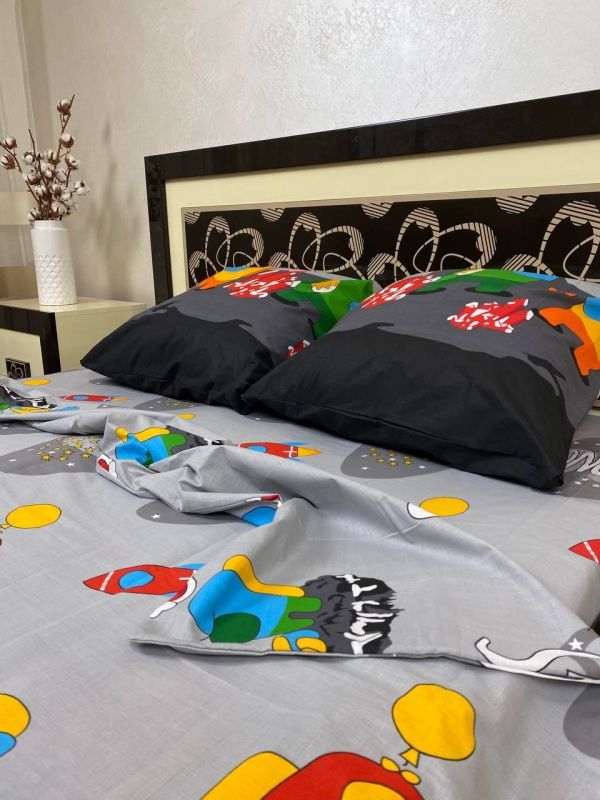 Комплект постільної білизни Преміум 01-021 Бязь