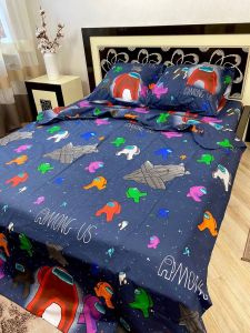 Комплект постільної білизни Преміум 01-022 Бязь