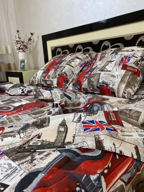 Комплект постільної білизни Преміум 01-040 Бязь