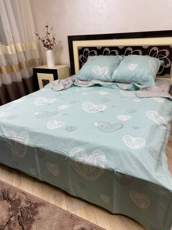 Комплект постільної білизни Преміум 02-004 Бязь