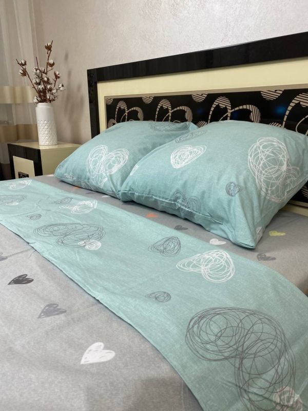 Комплект постільної білизни Преміум 02-004 Бязь