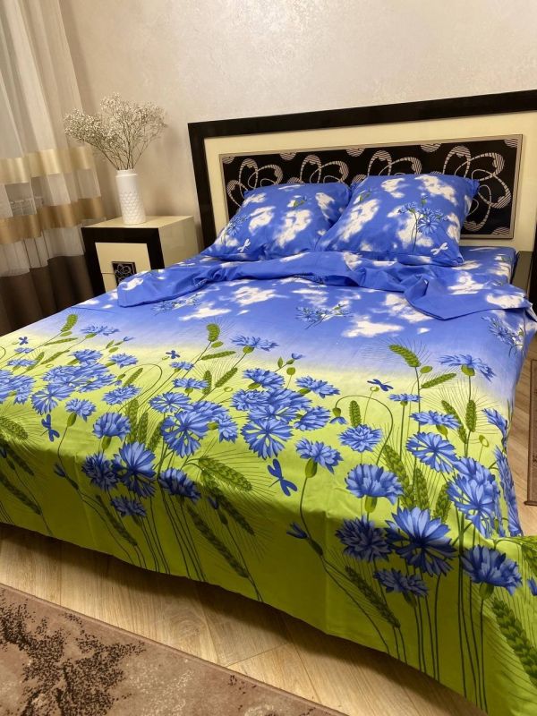 Комплект постільної білизни Преміум 02-007 Бязь