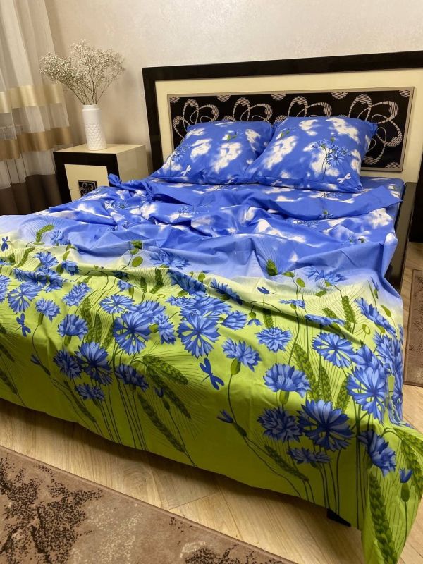 Комплект постільної білизни Преміум 02-007 Бязь