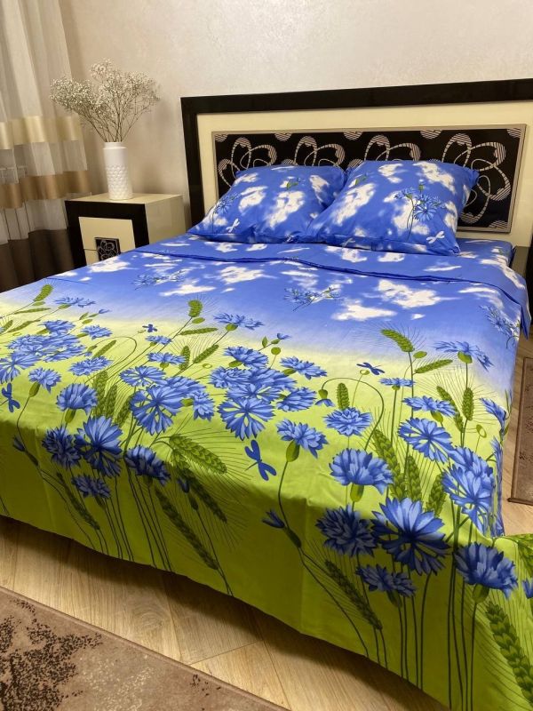 Комплект постільної білизни Преміум 02-007 Бязь