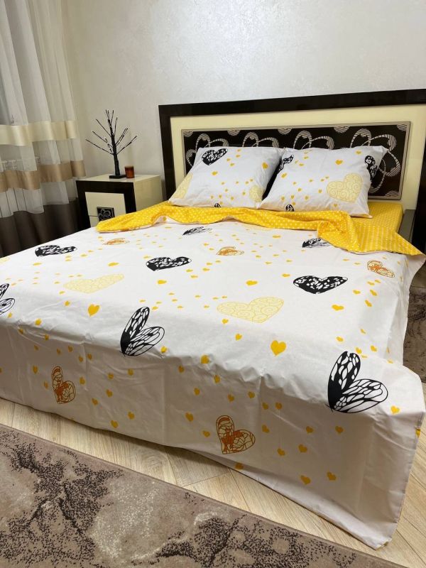 Комплект постільної білизни Преміум 02-014 Бязь