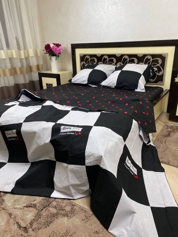 Комплект постільної білизни Преміум 02-016 Бязь