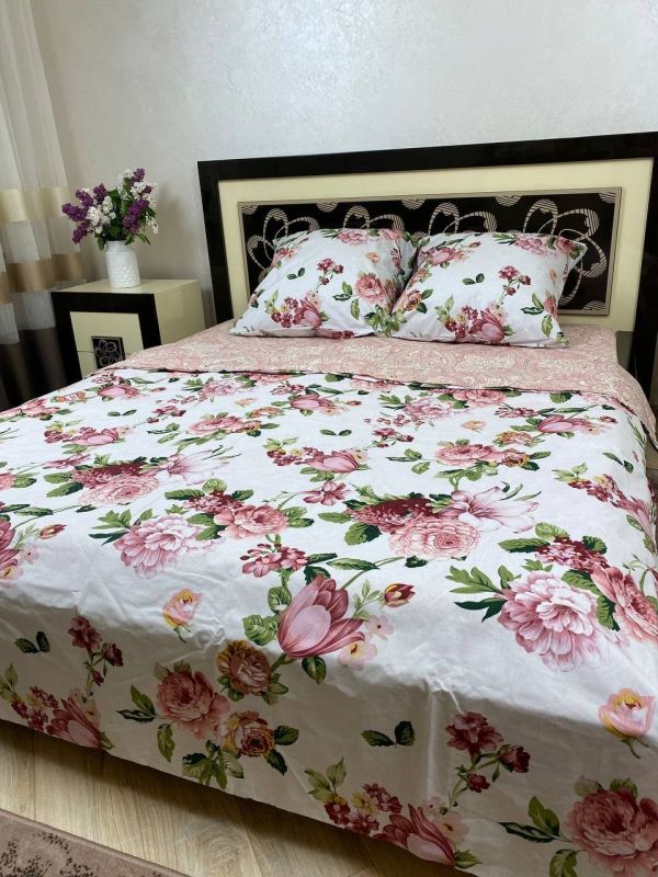 Комплект постільної білизни Преміум 02-017 Бязь