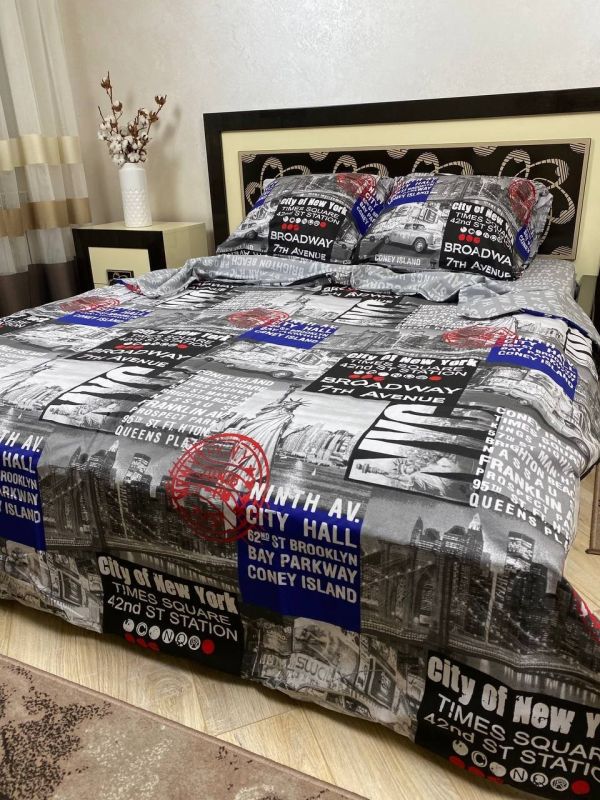 Комплект постільної білизни Преміум 02-019 Бязь наволочки 50*70см