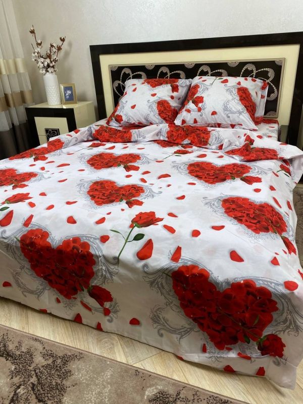 Комплект постільної білизни Преміум 02-020 Бязь