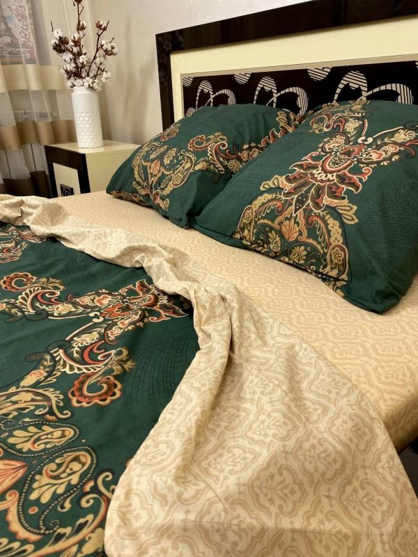 Комплект постільної білизни Преміум 02-021 Бязь