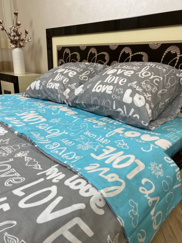 Комплект постільної білизни Преміум 02-049 Бязь