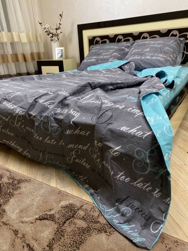 Комплект постільної білизни Преміум 02-052 Бязь