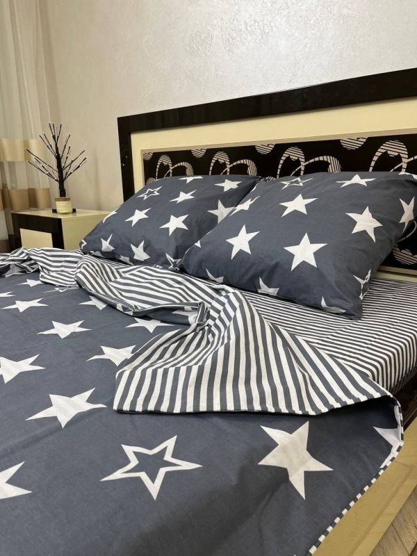 Комплект постільної білизни Преміум 03-034 Бязь