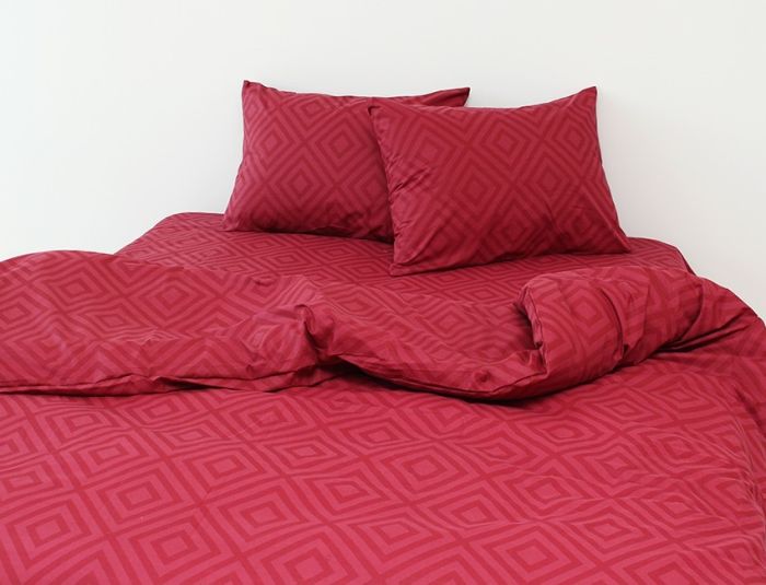 Комплект постільної білизни наволочки 50*70см Ранфорс R129Red