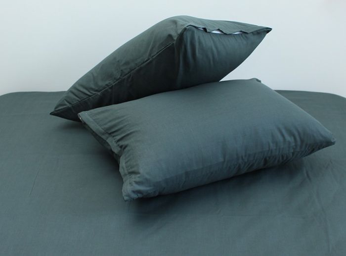 Комплект постільної білизни двоспальний Ранфорс Dark grey