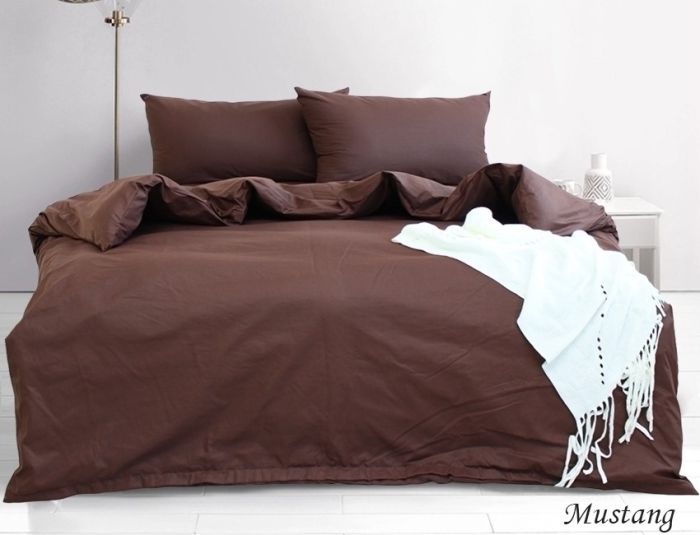 Комплект постільної білизни двоспальний наволочки 50*70см Ранфорс Mustang