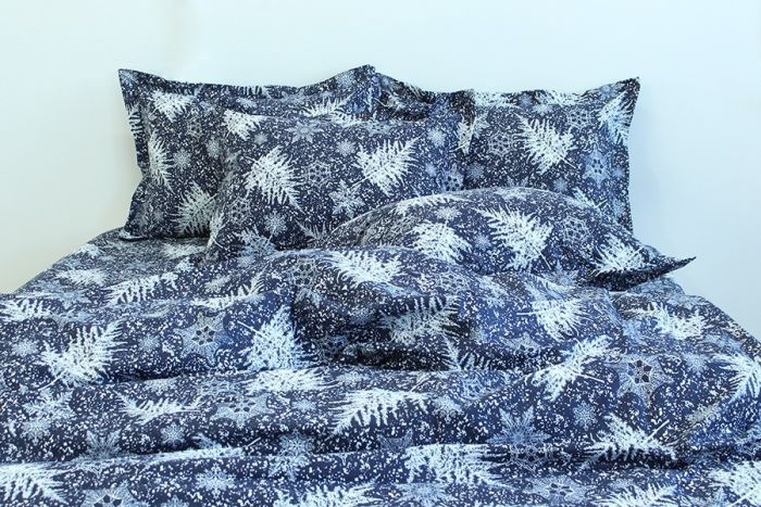 Комплект постільної білизни двоспальний Ранфорс R-T9128