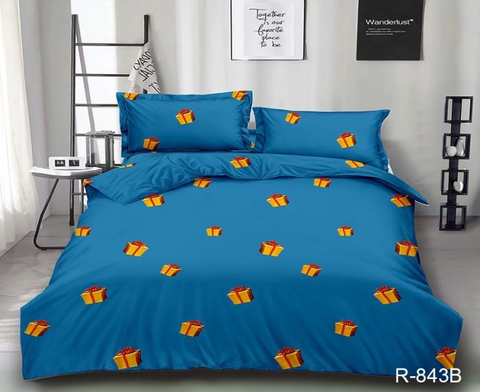 Комплект постільної білизни двоспальний Ранфорс R843-B