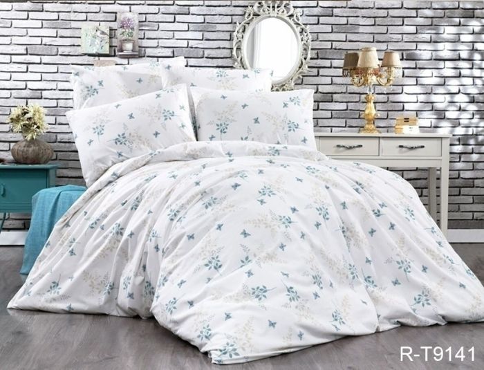 Комплект постільної білизни двоспальний Ранфорс R-T9141