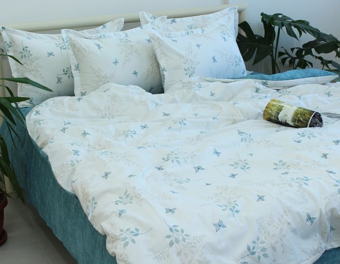 Комплект постільної білизни двоспальний Ранфорс R-T9141