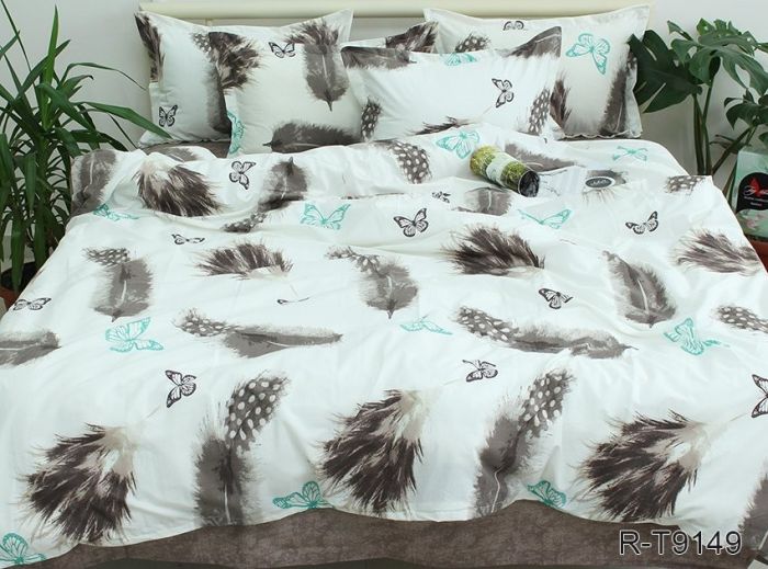 Комплект постільної білизни двоспальний Ранфорс R-T9149