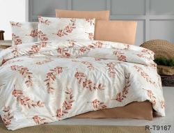 Комплект постільної білизни двоспальний Ранфорс R-T9167