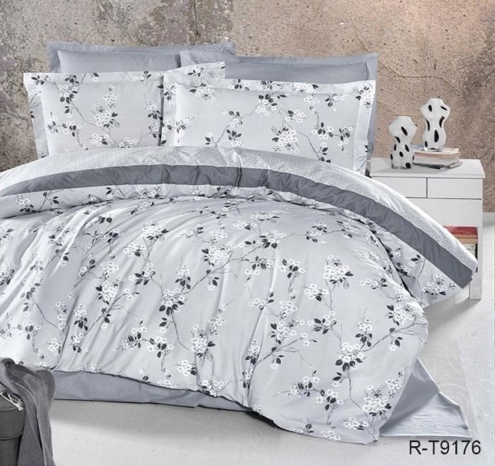 Комплект постільної білизни двоспальний Ранфорс R-T9176
