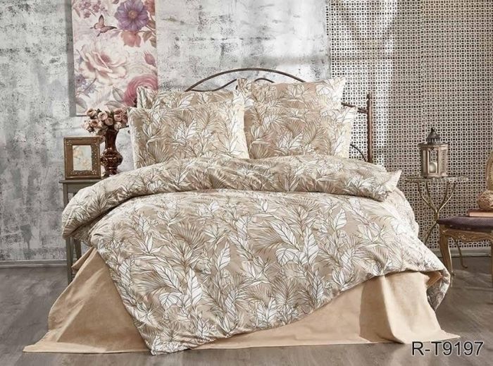 Комплект постільної білизни двоспальний Ранфорс R-T9197