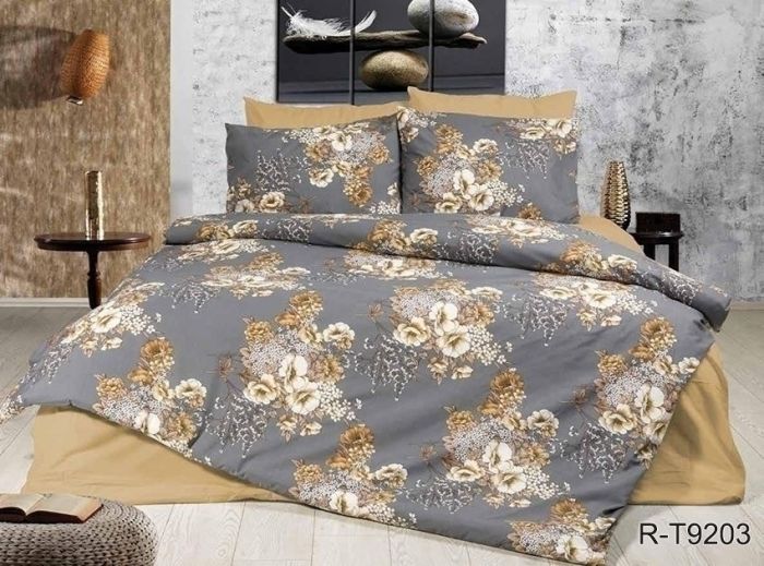 Комплект постільної білизни двоспальний Ранфорс R-T9203