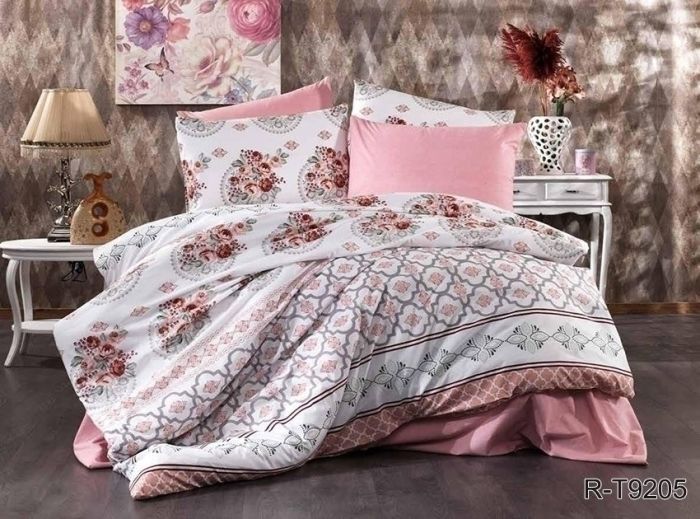 Комплект постільної білизни двоспальний Ранфорс R-T9205