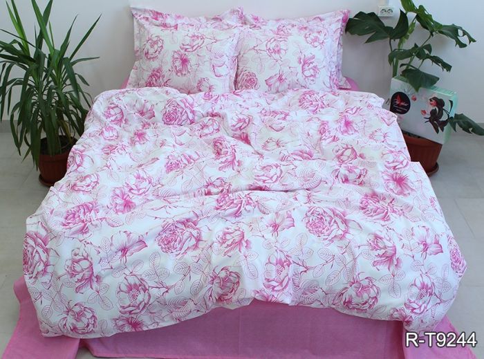 Комплект постільної білизни двоспальний Ранфорс R-T9244