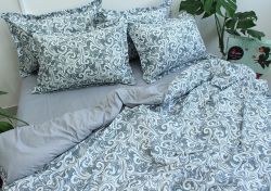Комплект постільної білизни двоспальний наволочки 50*70см Ранфорс R-T9253
