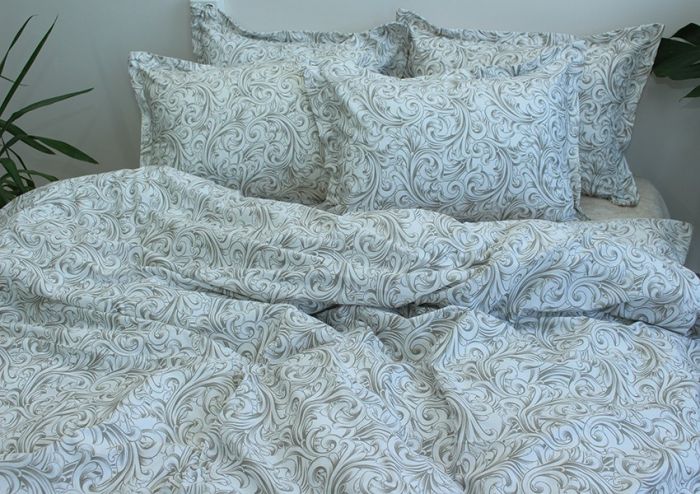 Комплект постільної білизни двоспальний наволочки 50*70см Ранфорс R-T9259