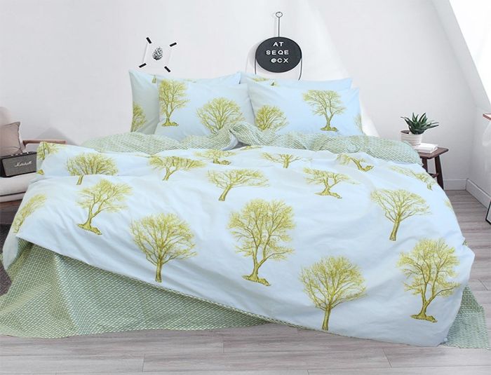 Комплект постільної білизни двоспальний наволочки 50*70см Ранфорс R-V8162