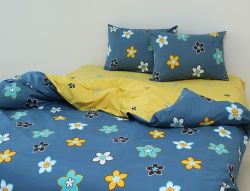 Комплект постільної білизни двоспальний Ранфорс R4150