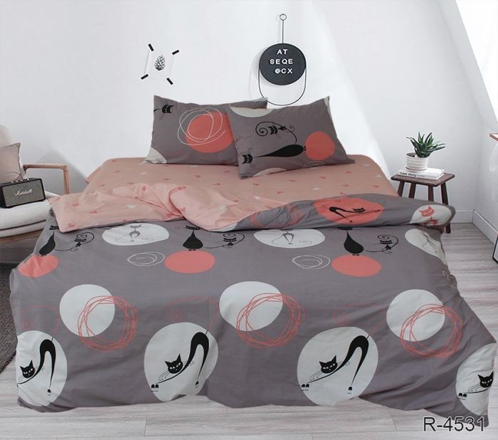 Комплект постільної білизни двоспальний наволочки 50*70см Ранфорс R4531