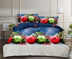 Комплект постільної білизни двоспальний Ранфорс R847