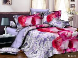 Комплект постільної білизни євро наволочки 50*70см Ранфорс R2036
