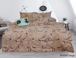 Комплект постільної білизни євро Ранфорс R4047beige