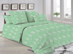Комплект постільної білизни євро Ранфорс R7005 green