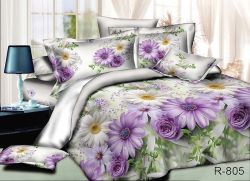 Комплект постільної білизни євро Ранфорс R805