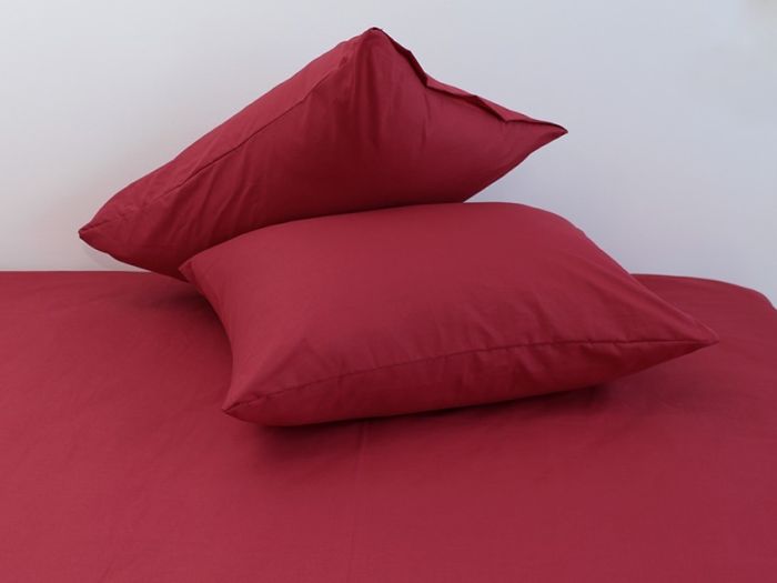 Комплект постільної білизни євро наволочки 50*70см Ранфорс Garnet