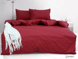 Комплект постільної білизни євро наволочки 50*70см Ранфорс Garnet