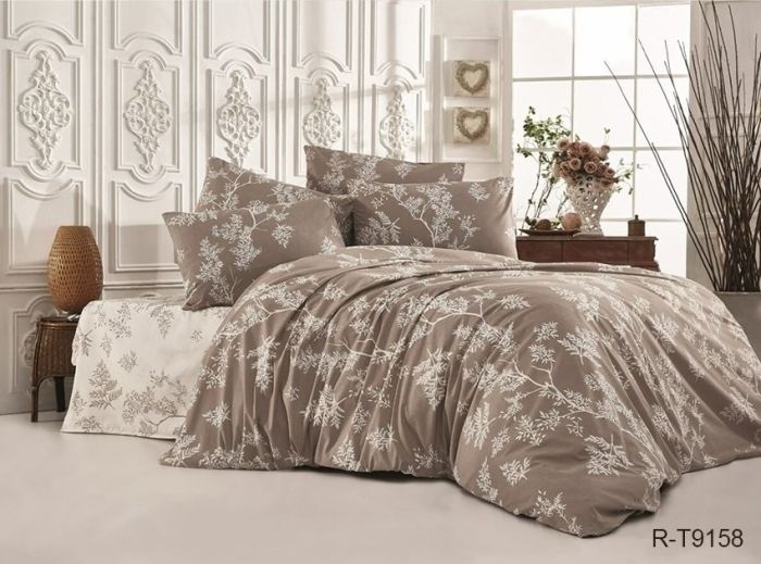 Комплект постільної білизни євро Ранфорс R-T9158