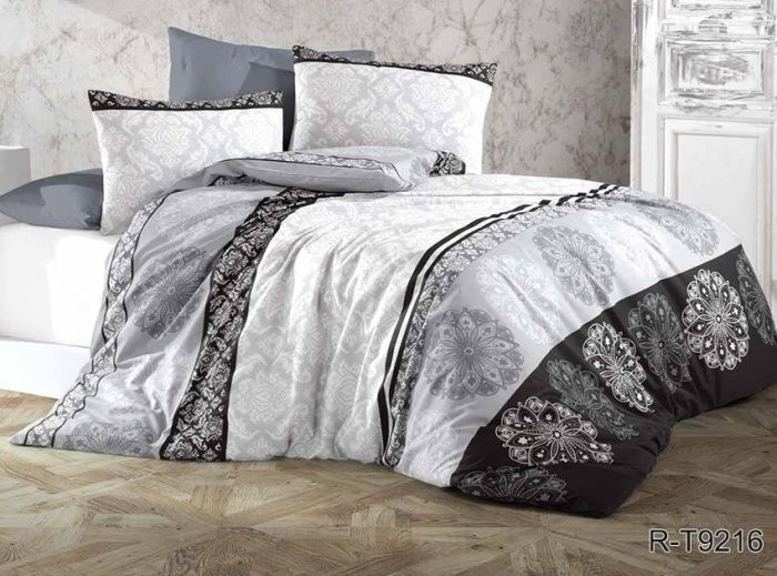 Комплект постільної білизни євро наволочки 50*70см Ранфорс R-T9216