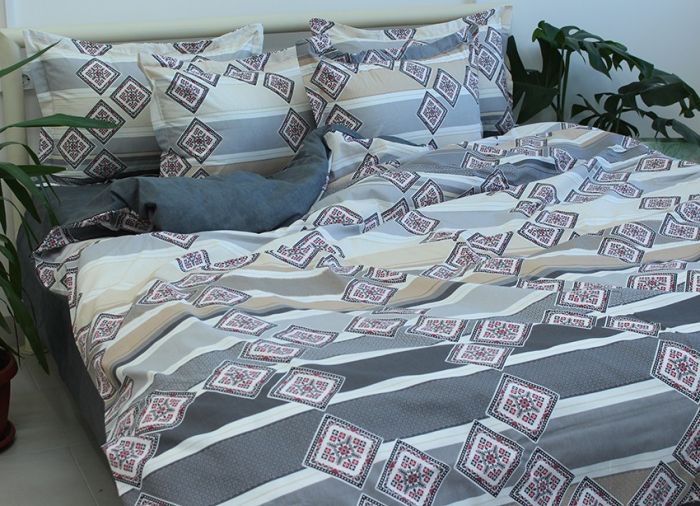 Комплект постільної білизни євро наволочки 50*70см Ранфорс R-T9250