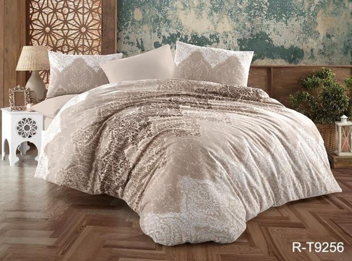 Комплект постільної білизни євро наволочки 50*70см Ранфорс R-T9256